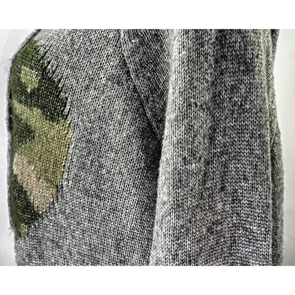 Torrid Grey Argyle Hoodie Size 1X Camo Lace Up Pullover Lightweight Athleisure - Picture 9 of 16